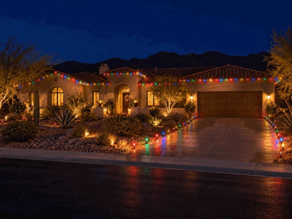 Design preview: multicolor roofline and walkway lights